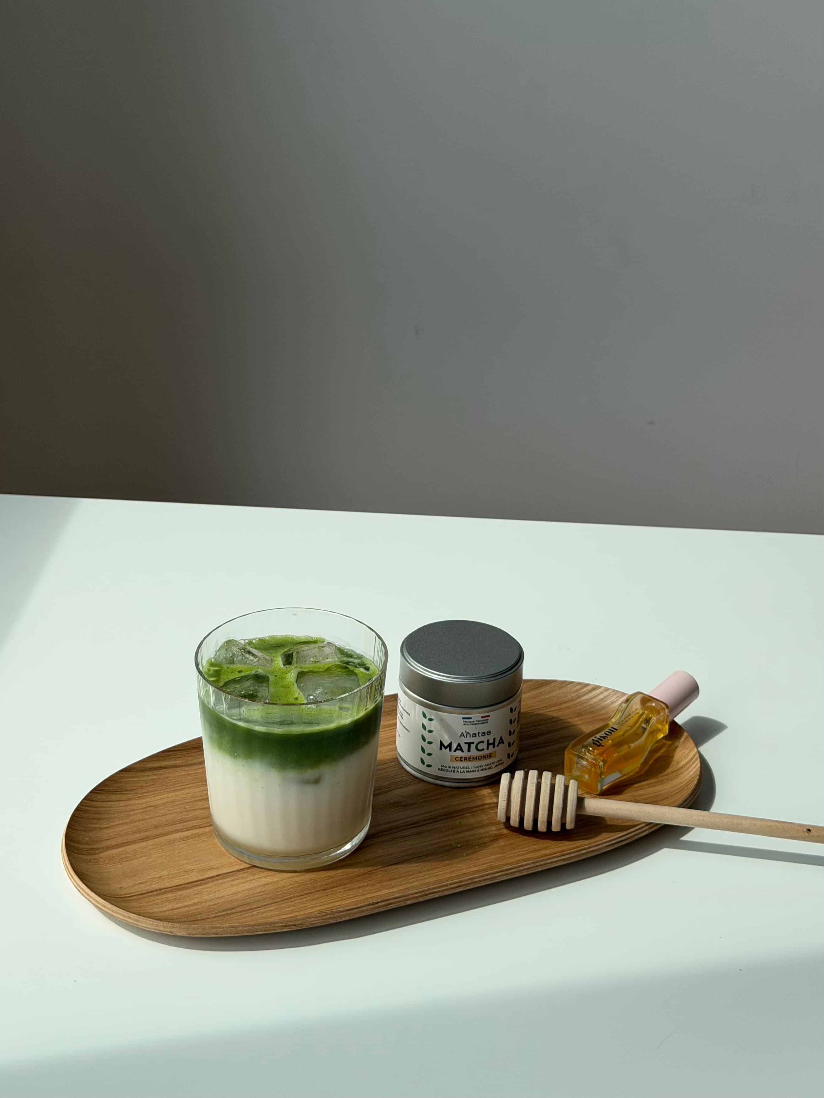 matcha au miel