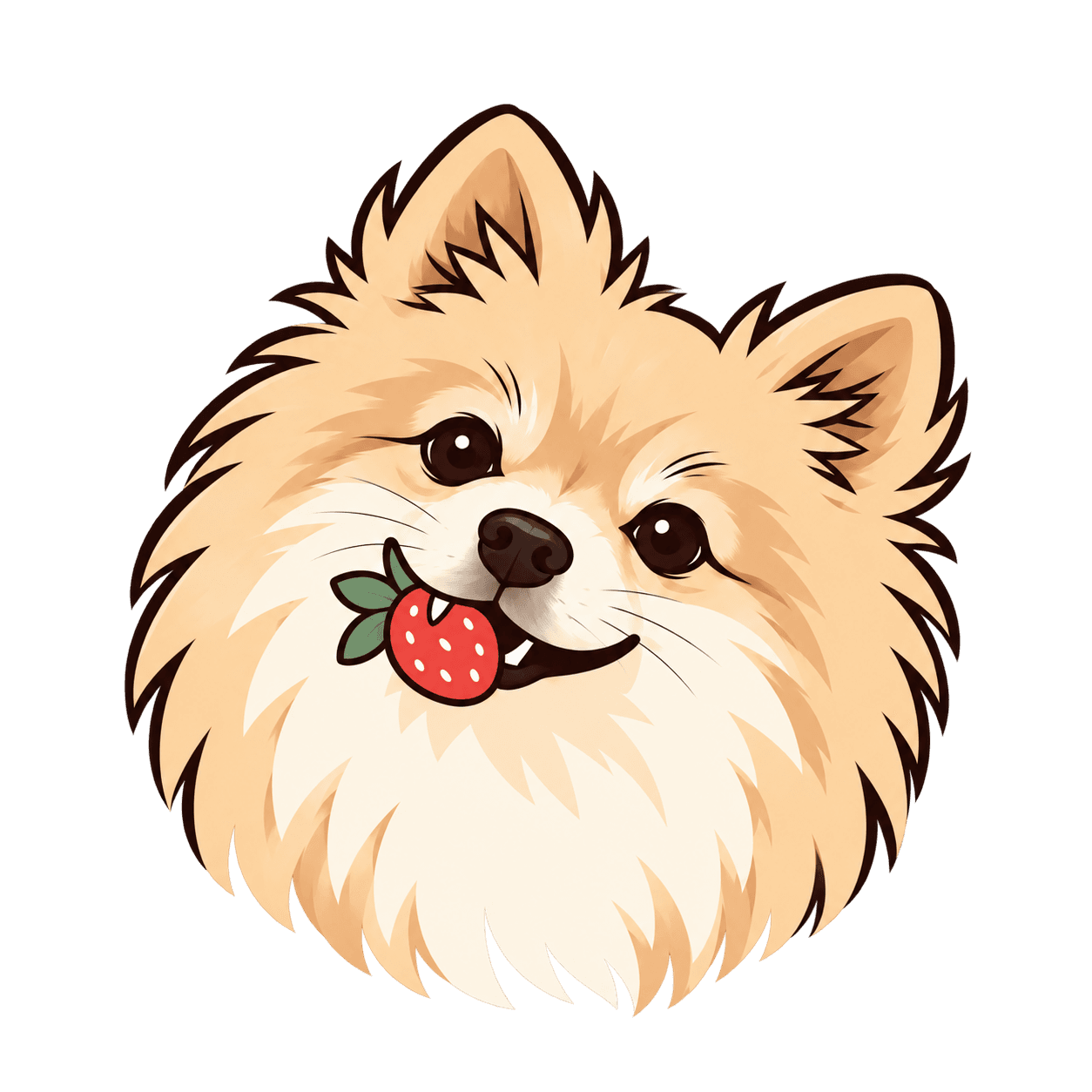 Tsunky avec sa fraise